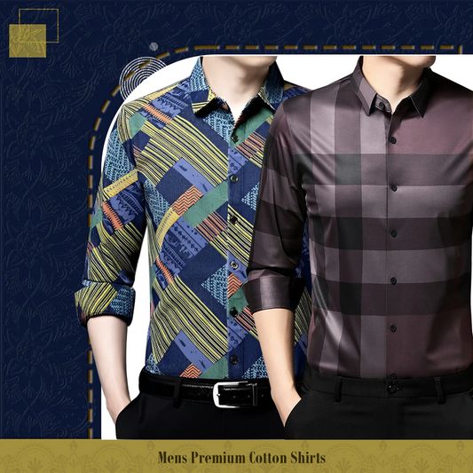 Men's Premium Cotton Shirts (ZIGZAG+BB 2)