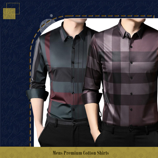 Men's Premium Cotton Shirts (RBL+BB 2)