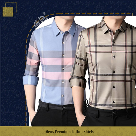 Men's Premium Cotton Shirts (SBP+CREAM)