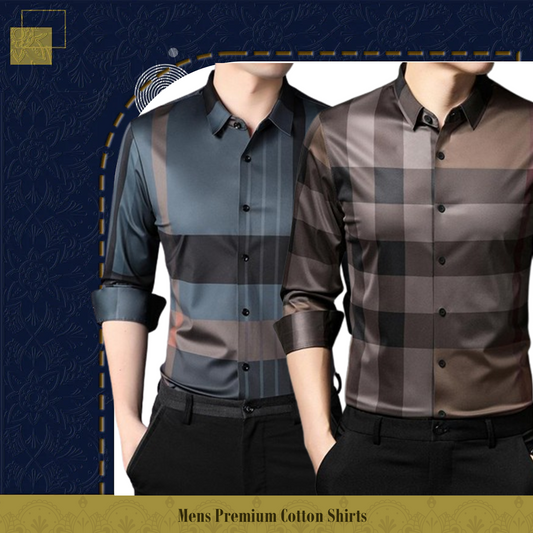 Men's Premium Cotton Shirts (BBB + BB CHECK)