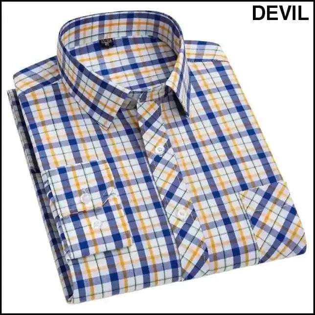 Devil, Dezire, White(Pack Of 3) Check Cotton Shirts