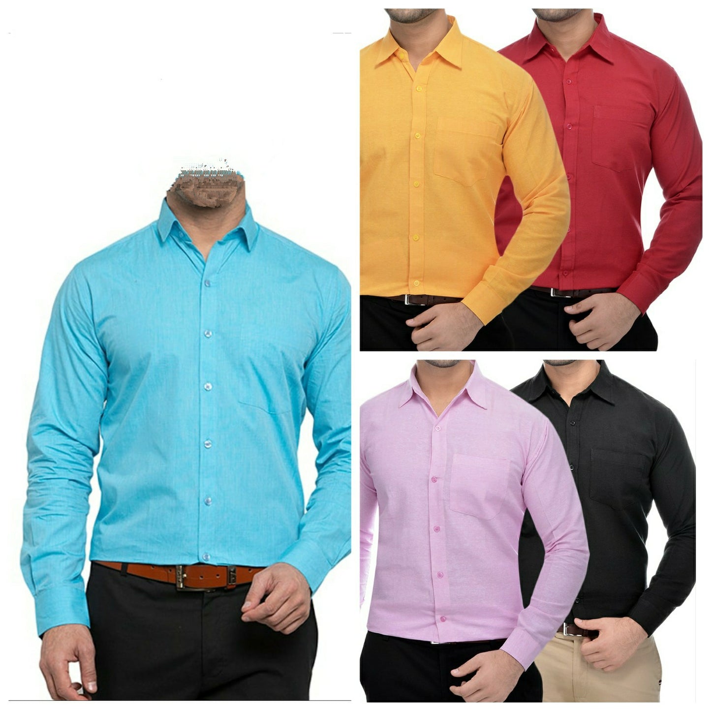 Combo of Trendy 5 Plain Shirts